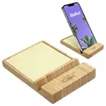 FSC Bamboo Sticky Note Dispenser with Phone Holder