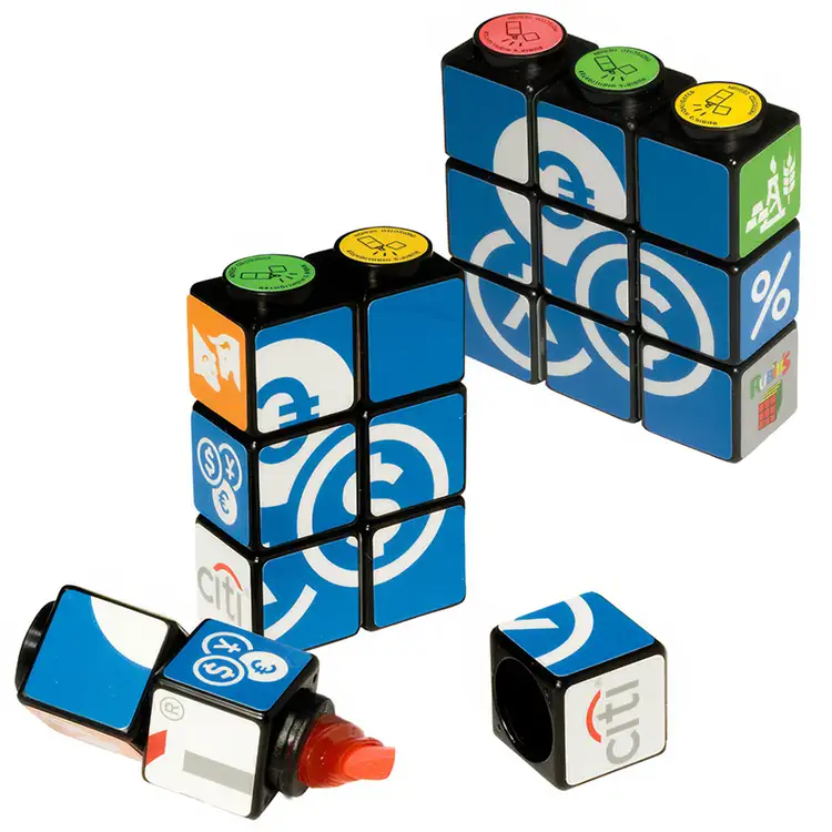 Custom Rubik's Cube Highlighter Set with Magnets