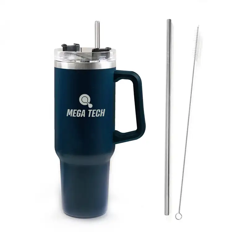 40 oz Stainless Steel Tumbler with Straw #2