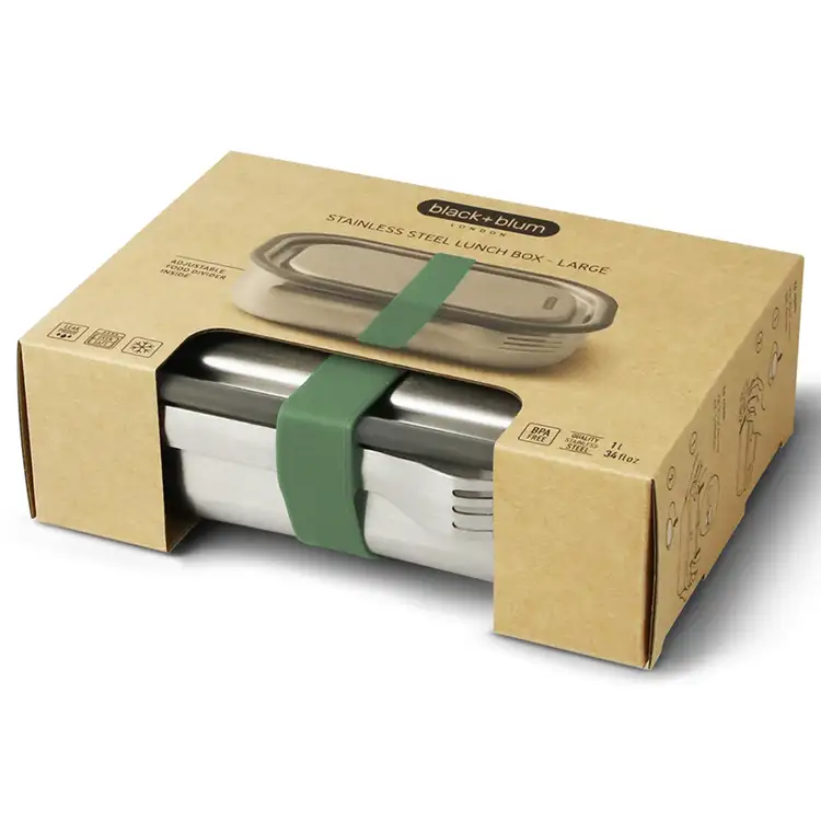 Grande boîte à lunch en acier inoxydable Black+Blum #5