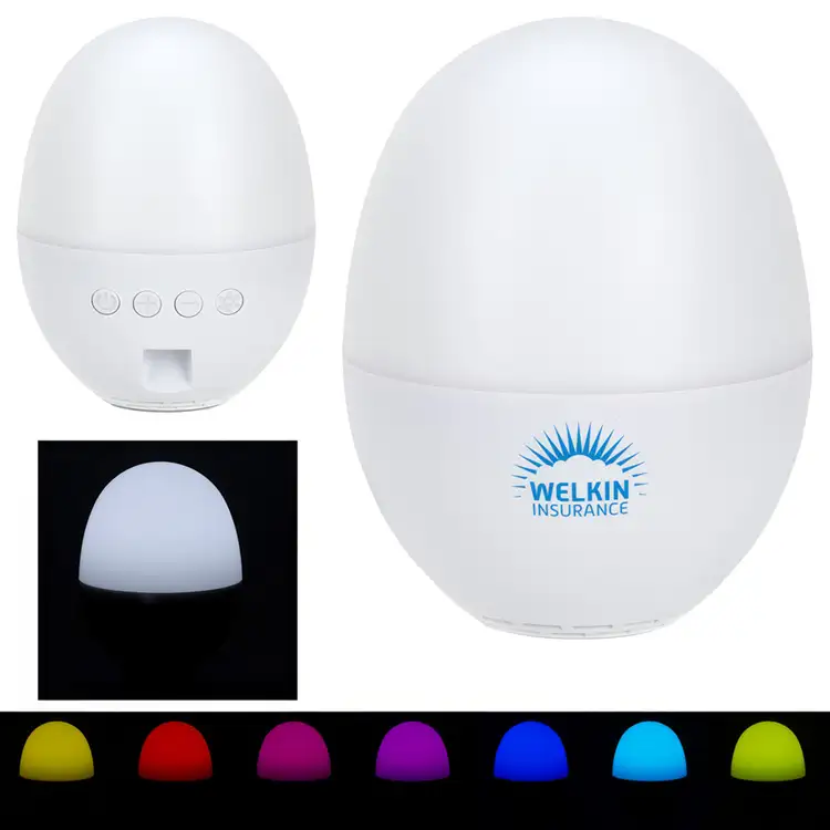 Audio Dome Lighted Wireless Speaker with White Noise Sounds