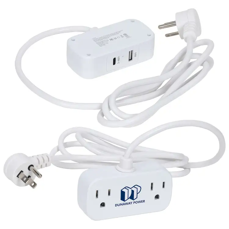 Zip Power Strip with Type-C, USB & AC Outlets