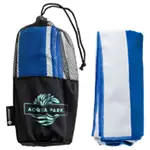 Sandpiper 30" x 60" Striped Microfiber Beach Towel with Net Carrying Pouch