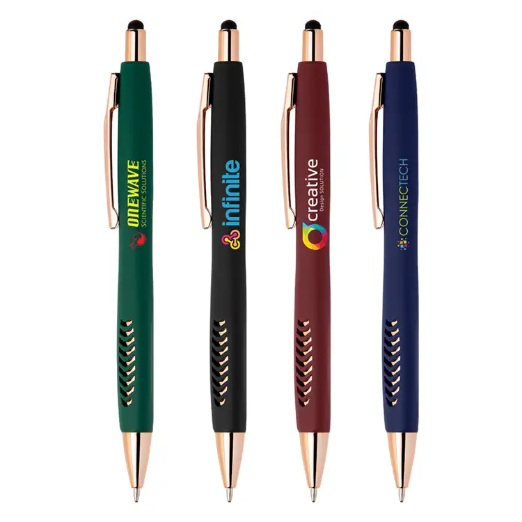 Avalon Softy Rose Gold Pen with Stylus - ColorJet