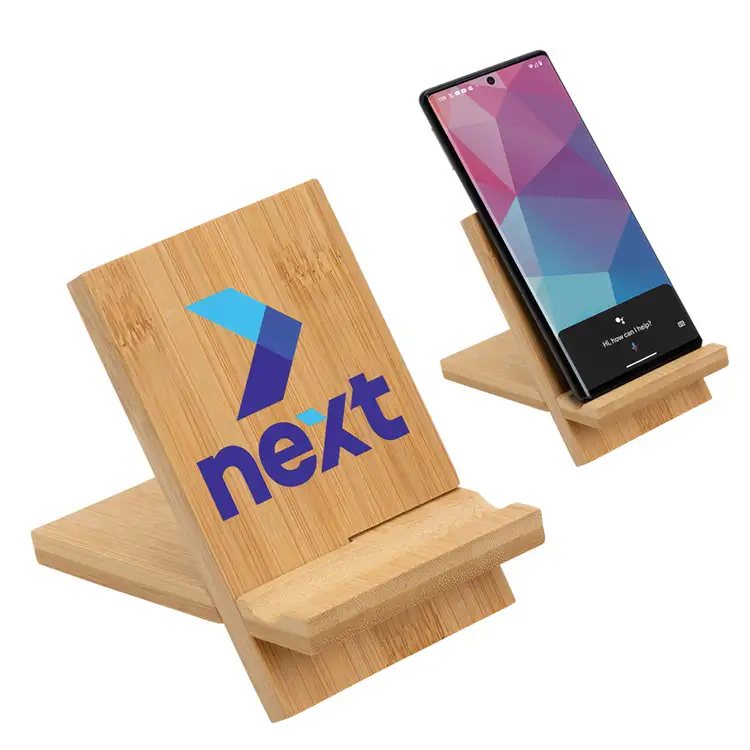 FSC Bamboo Portable Phone Stand #2