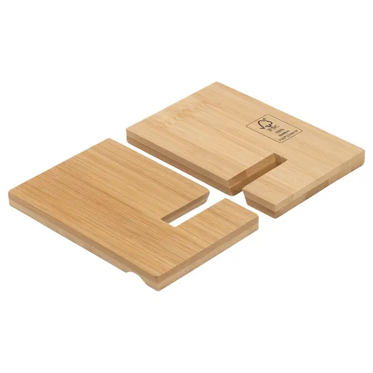 FSC Bamboo Portable Phone Stand #3
