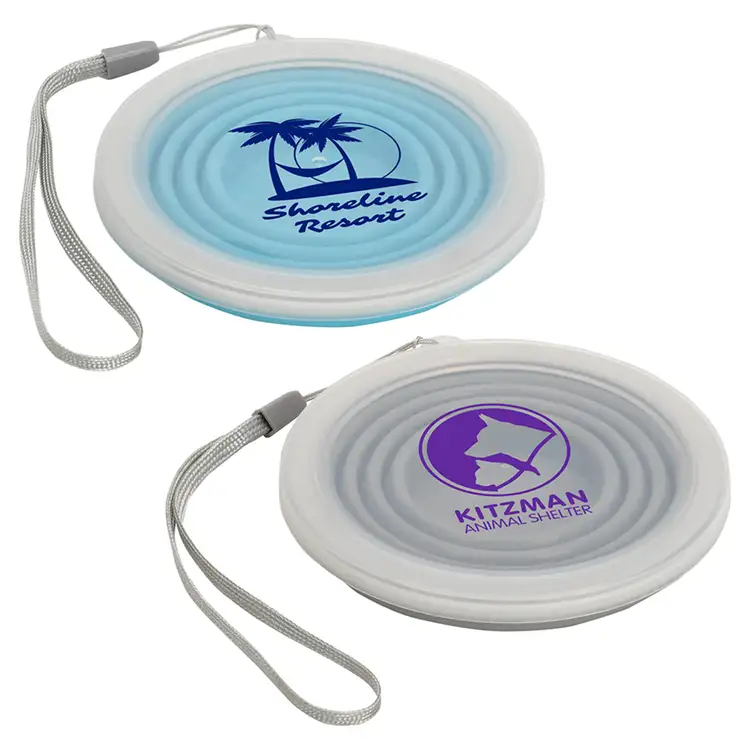 Tasse 9 oz pliable en silicone avec couvercle #4