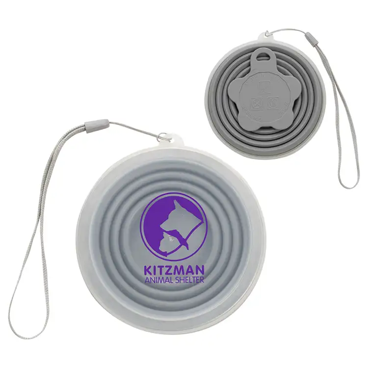 Tasse 9 oz pliable en silicone avec couvercle #6