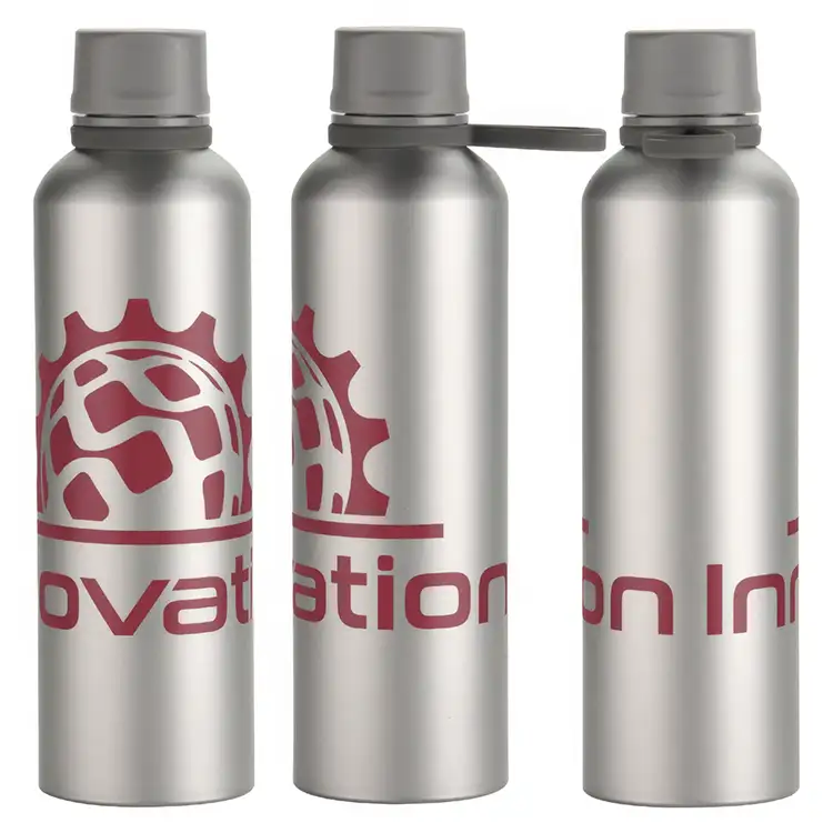 Avento 25 oz Recycled Aluminum Bottle with Silicone Loop #11