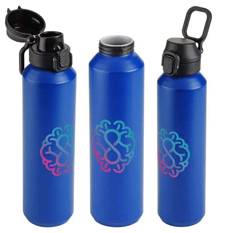 Nexus 27 oz Recycled Aluminum Bottle with Flip-Top Lid and Carabiner #11