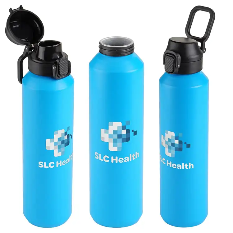 Nexus 27 oz Recycled Aluminum Bottle with Flip-Top Lid and Carabiner #13