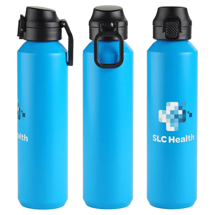 Nexus 27 oz Recycled Aluminum Bottle with Flip-Top Lid and Carabiner #32