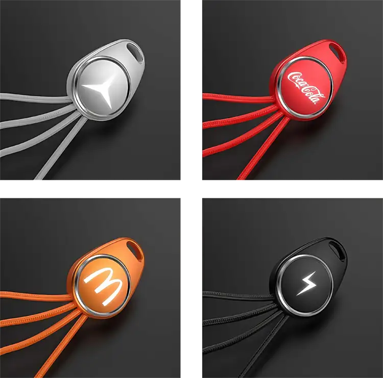 LED-Lit Keychain Charging Cable #4
