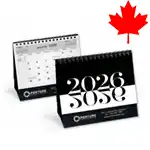 Calendrier de bureau double vue