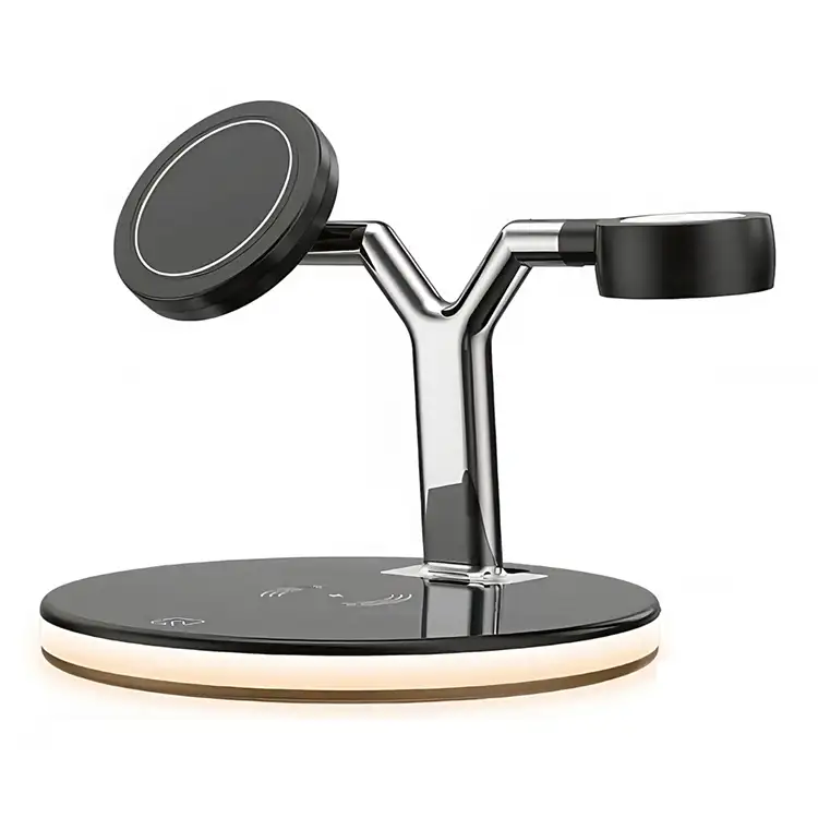 3-in-1 Magnetic Stand Wireless Charger with 2-level LED lights #10