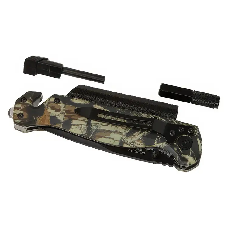 Camo Survival and Rescue Knife #3