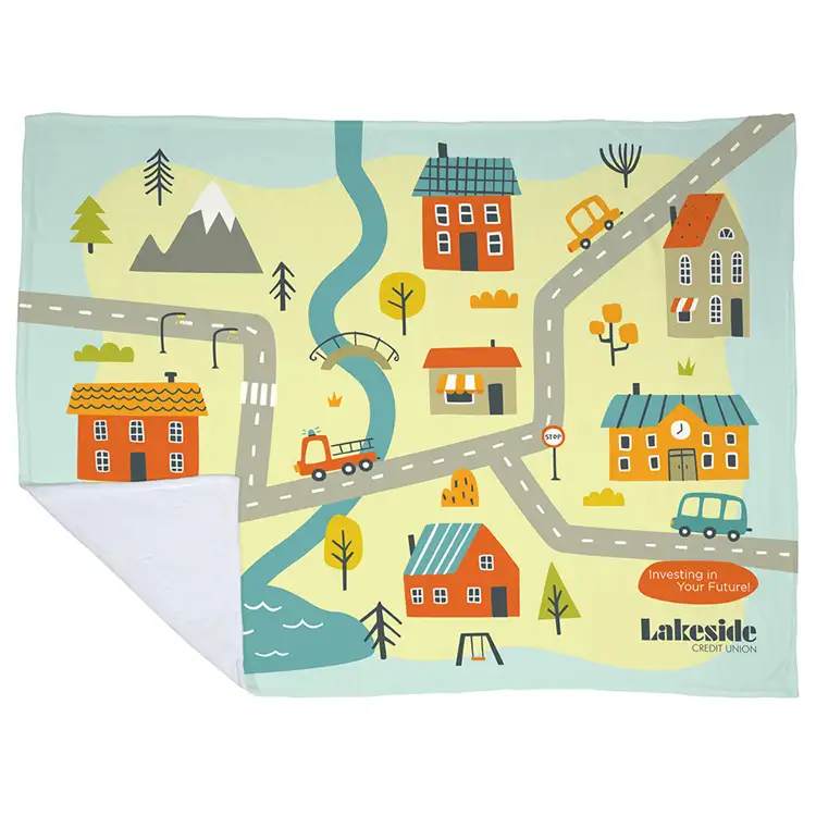 Silk Touch Blanket 60" x 80" in Full Color #2