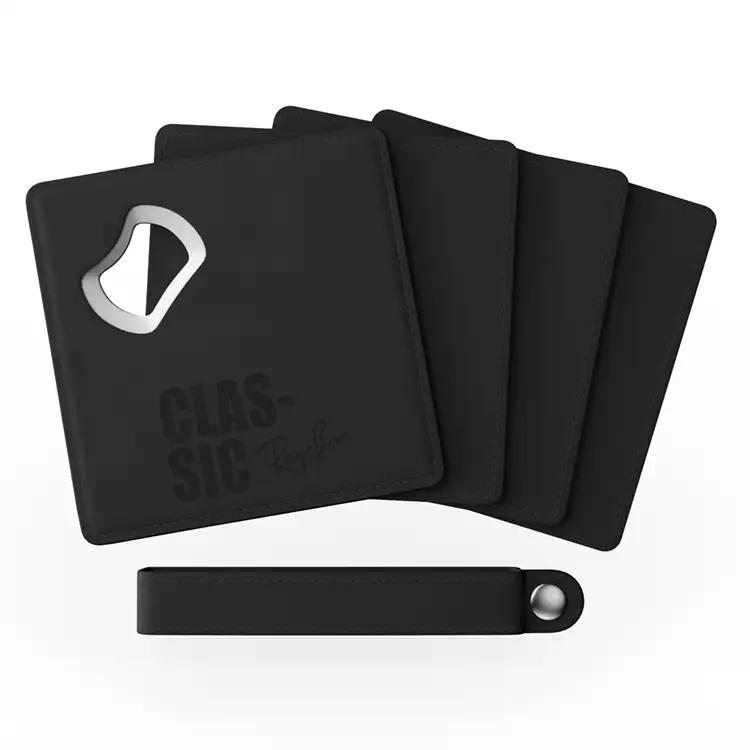 Donald 2-in-1 Coaster Set with Bottle Opener