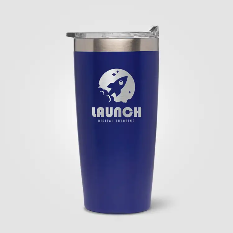 Gobelet isotherme Kona à double paroi en acier inoxydable 18 oz - Laser #3