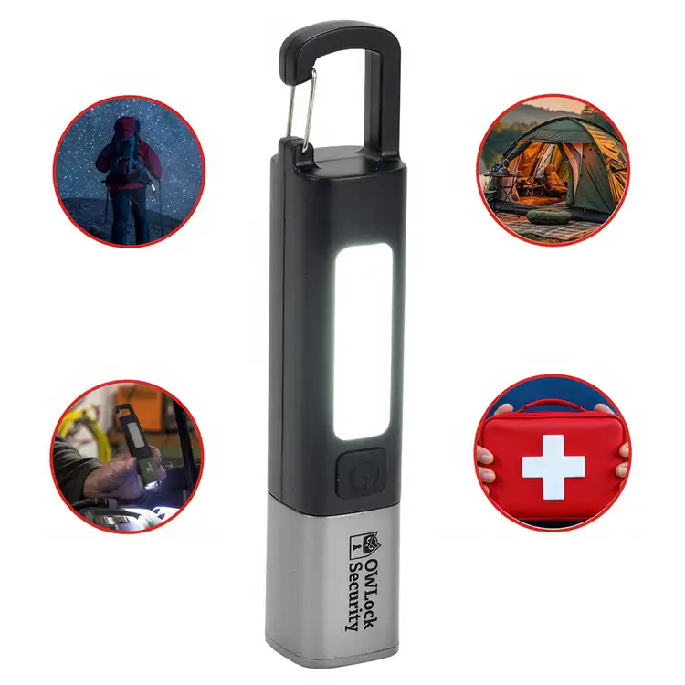 Lampe de poche à DEL rechargeable avec mousqueton par Best Buddy Tools #3