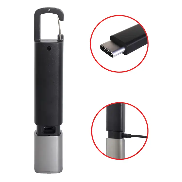 Lampe de poche à DEL rechargeable avec mousqueton par Best Buddy Tools #4