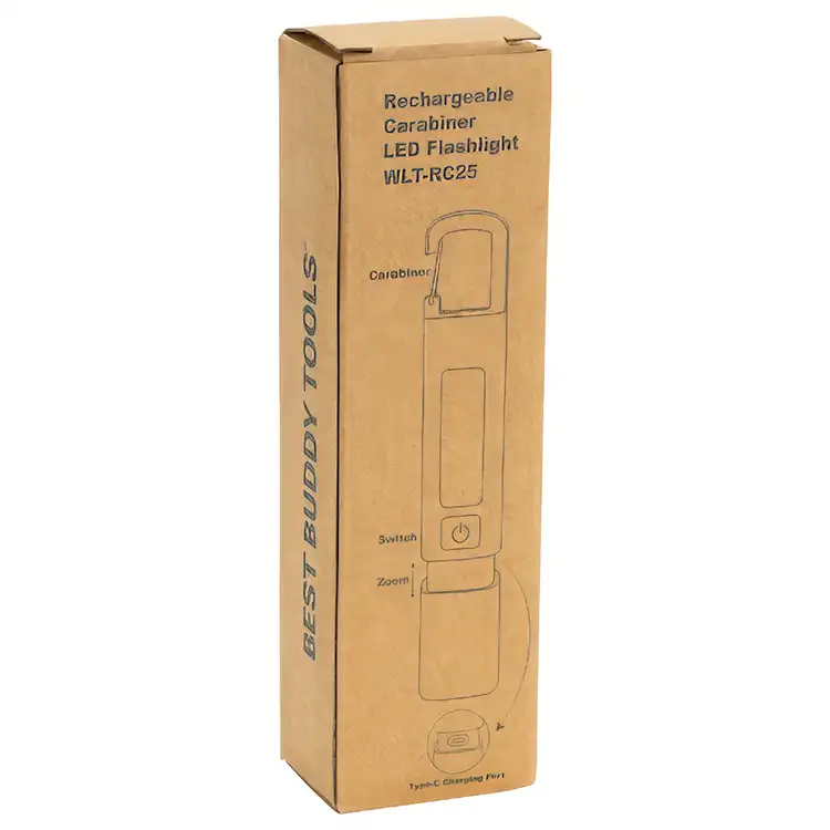 Lampe de poche à DEL rechargeable avec mousqueton par Best Buddy Tools #6