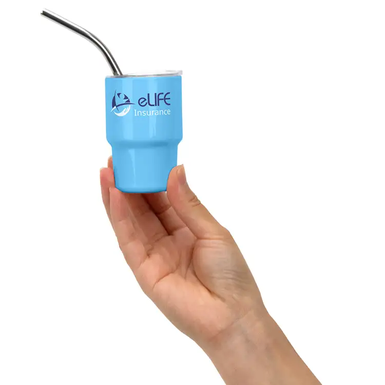 Mini gobelet de voyage isolé Belmont 3 oz en acier inoxydable #3