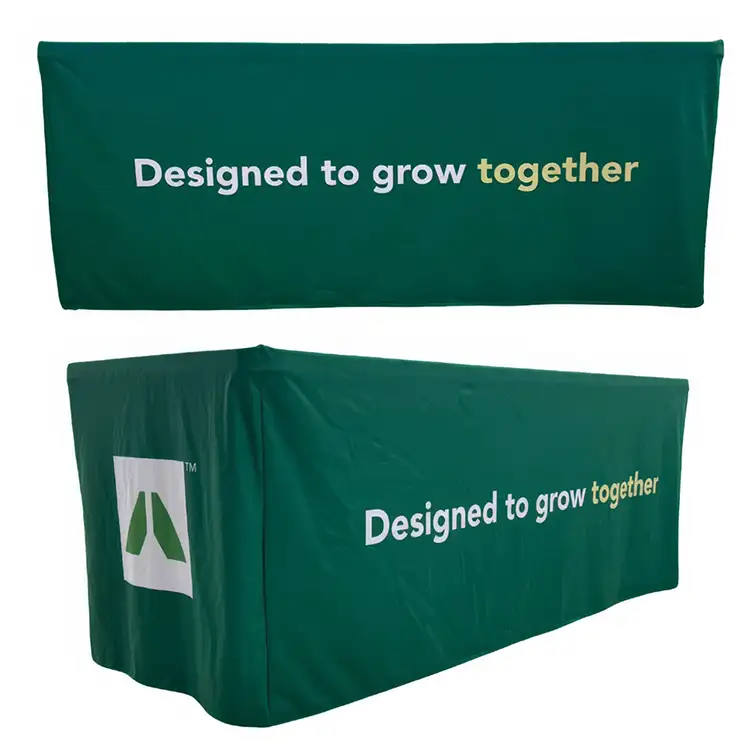 Sublimated Premium Box Style Fitted Cloth for 6' Table 4 sided