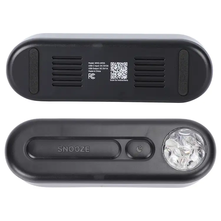 Réveil numérique d'ambiance avec projection au plafond de l'océan et des aurores boréales #4