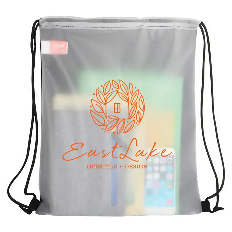 Pearl Soft-Touch Drawstring Bag #4