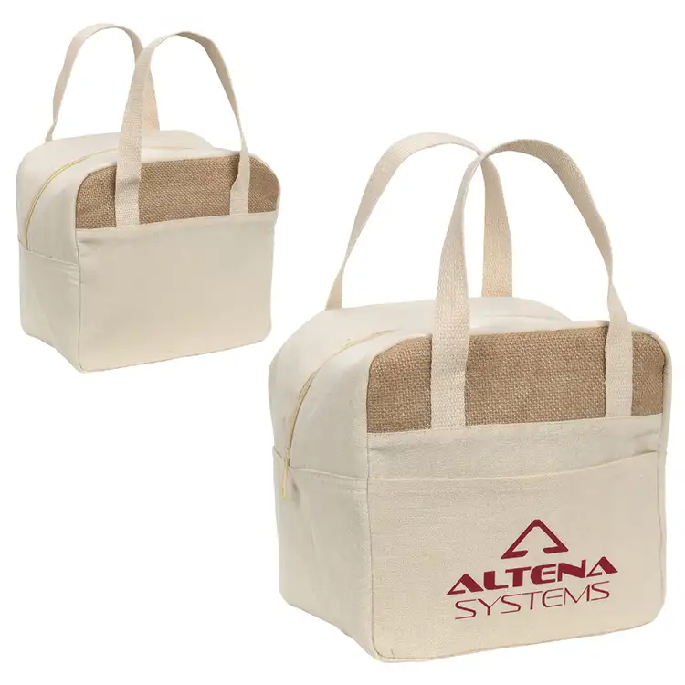 Savanna Jute & Recycled Cotton Cooler Bag #4