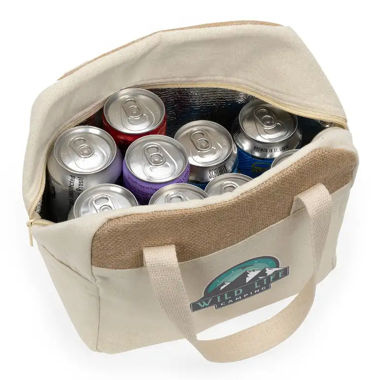 Savanna Jute & Recycled Cotton Cooler Bag #5