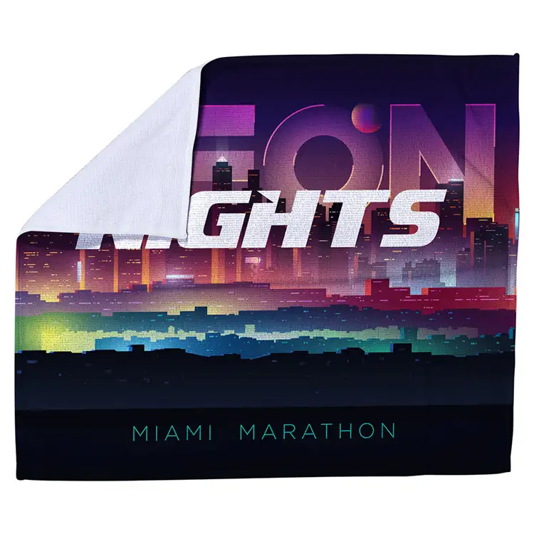 Terry Microfiber Rally Towel 15" x 18" in Full Color #2