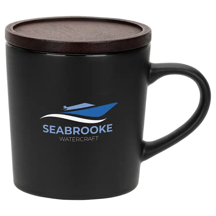 Circo 16 oz Ceramic Mug with Wooden Lid #2