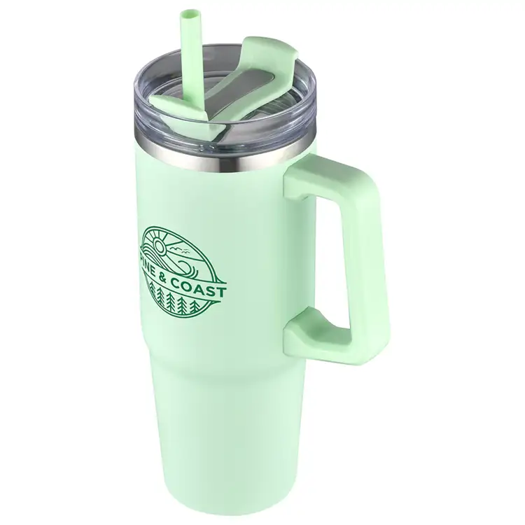 Milo 30 oz Vacuum Insulated Stainless Steel Mug with Straw #6
