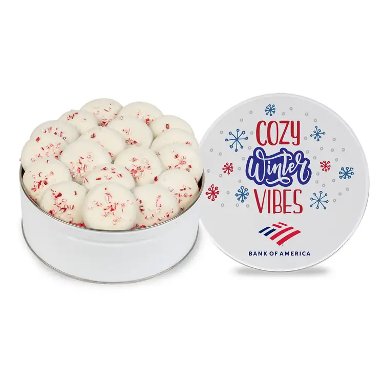 18 Peppermint Cookies in Medium Gift Tin #3