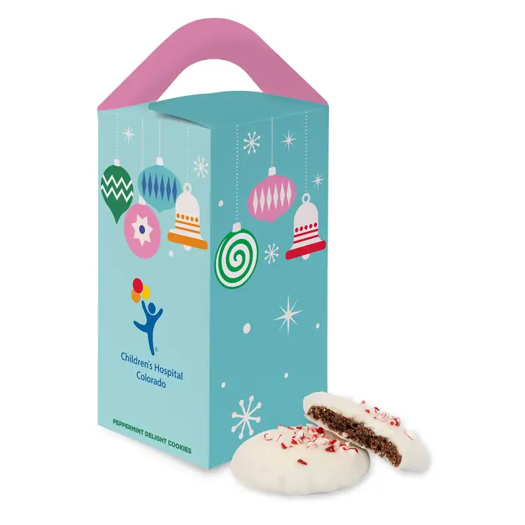 8 Peppermint Cookies in Tote Gift Box #2