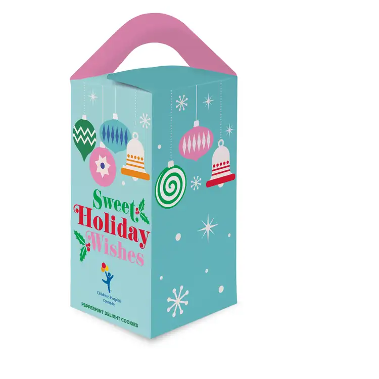 8 Peppermint Cookies in Tote Gift Box #6