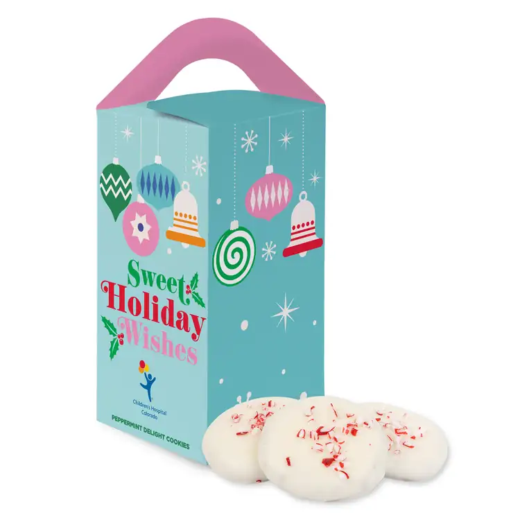 8 Peppermint Cookies in Tote Gift Box #7