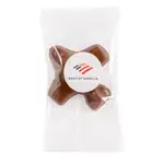 Avion en chocolat emballé individuellement
