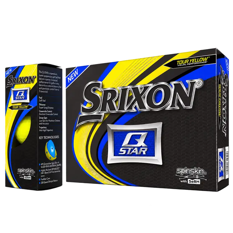 Srixon Q Star Yellow Golf Ball