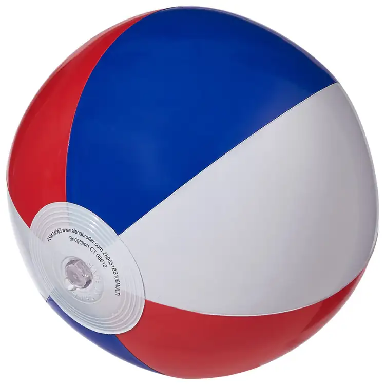 Red White and Blue Inflatable Beach Ball #2