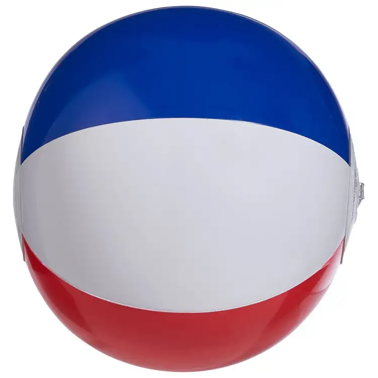 Red White and Blue Inflatable Beach Ball #3