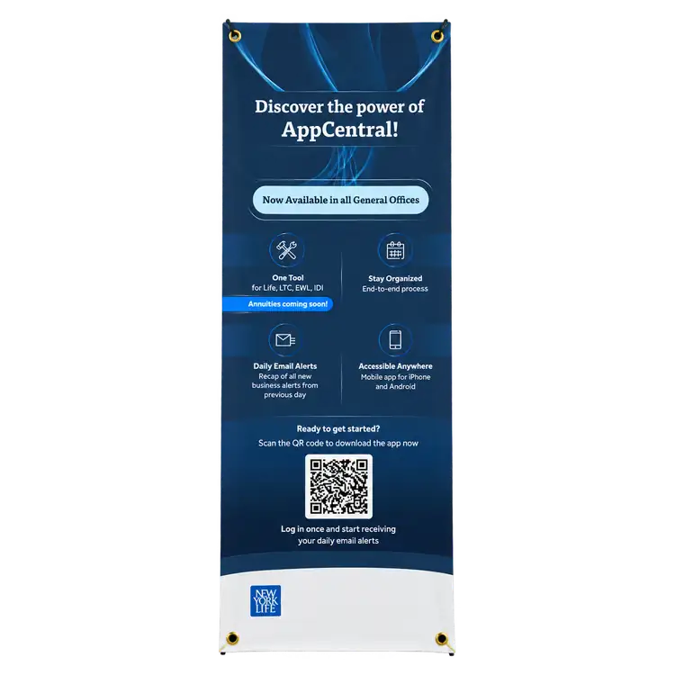 Compact Film Banner with X-Frame Stand