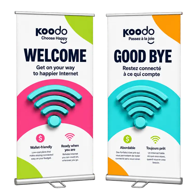 Premium Double Sided Retractable Banner