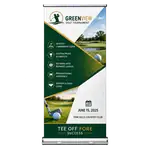 Deluxe Wide Base Polyester Retractable Banner