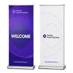 Deluxe Wide Base Double Sided Retractable Banner