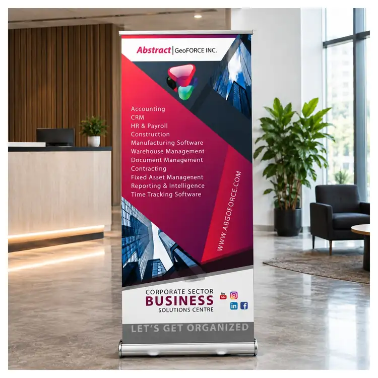Deluxe Wide-Base Film Retractable Banner #2