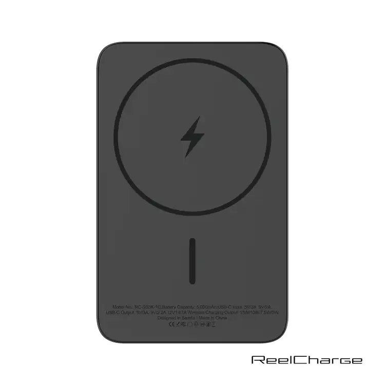 Banque d’alimentation sans fil ReelCharge ReelSafe 5000 mAh en aluminium #5