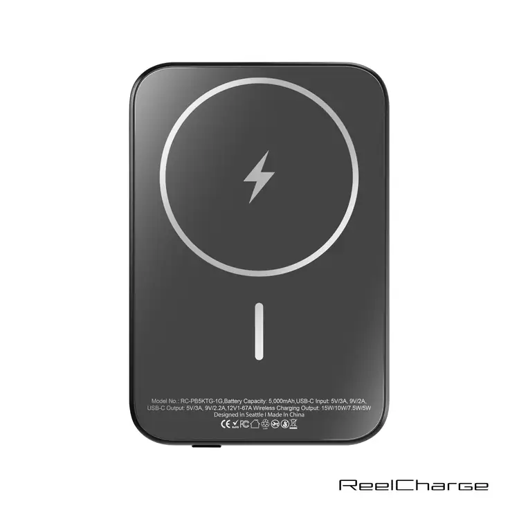 Banque d’alimentation sans fil ReelCharge ReelSafe 5000 mAh en verre et aluminium #6